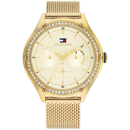 Reloj Análogo Dorado Casual de Mujer