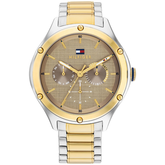 Reloj Análogo Plateado Casual de Mujer