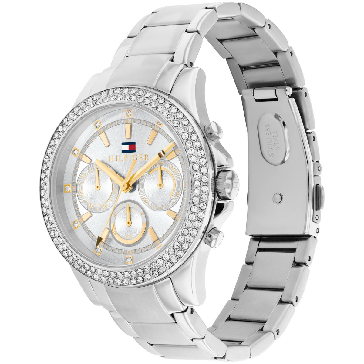 Reloj Análogo Plateado Casual de Mujer