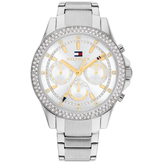 Reloj Análogo Plateado Casual de Mujer