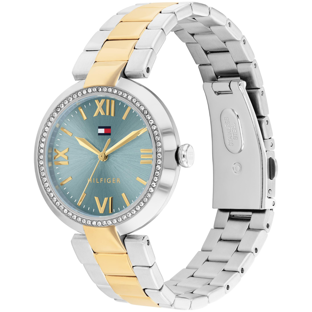 Reloj Análogo Plateado Casual de Mujer