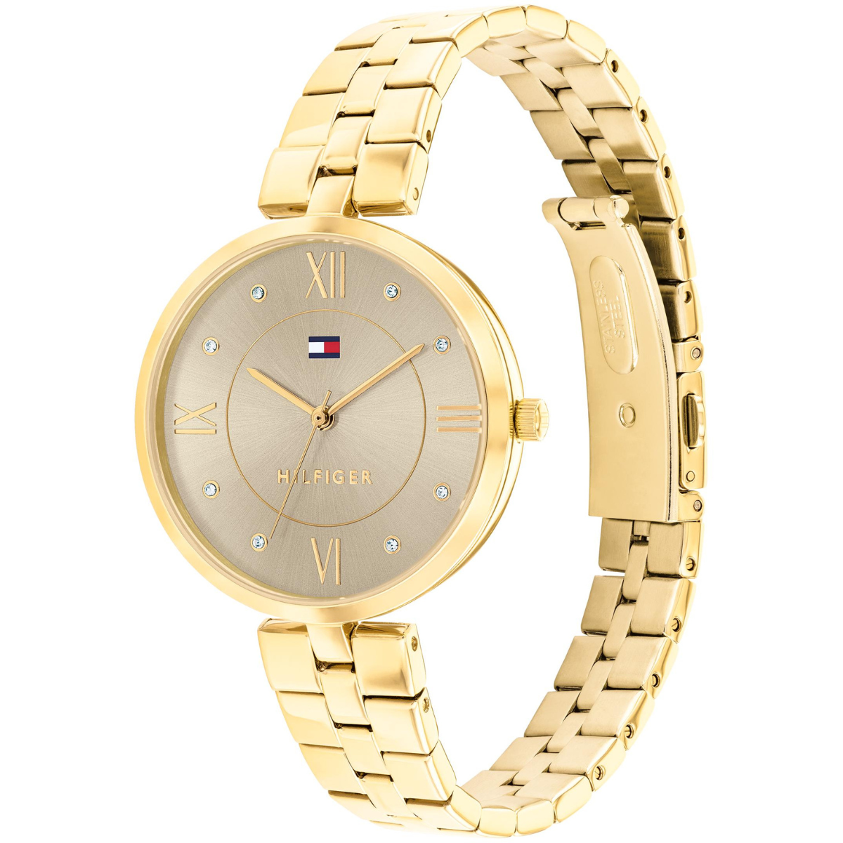 Reloj Análogo Dorado Casual de Mujer