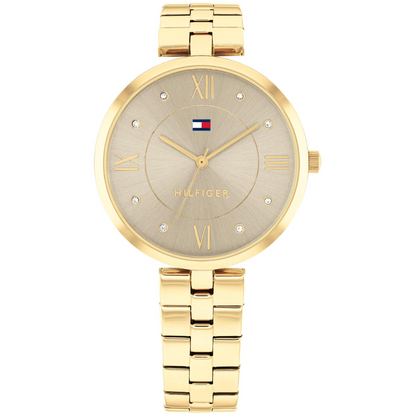 Reloj Análogo Dorado Casual de Mujer
