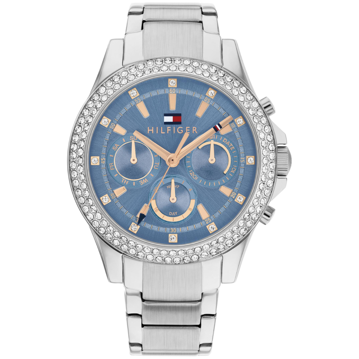 Reloj Análogo Plateado Casual de Mujer