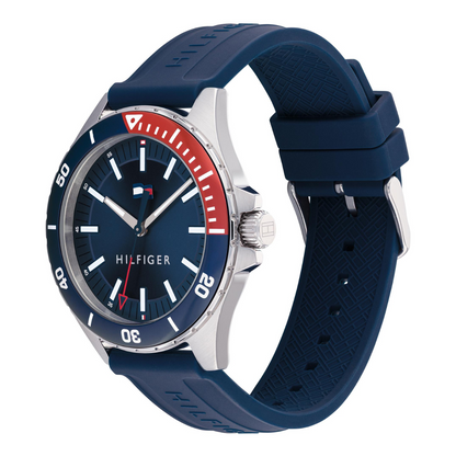 Reloj Análogo Plateado Casual de Hombre