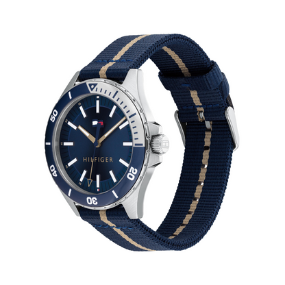 Reloj Análogo Plateado Casual de Hombre