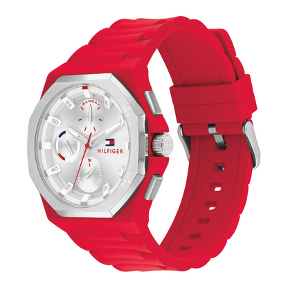 Reloj Análogo Rojo Casual de Hombre