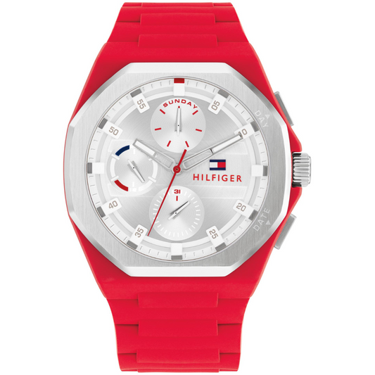 Reloj Análogo Rojo Casual de Hombre