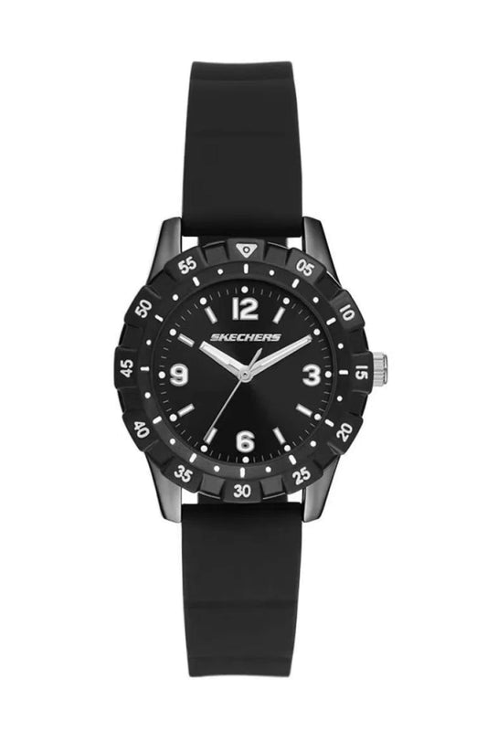 Reloj Análogo Gunmetal Casual Negro de Mujer