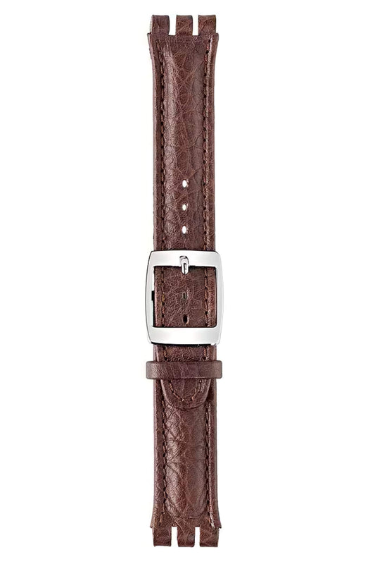 Pulso Sheraton Swatch de Cuero Chocolate Casual de Hombre