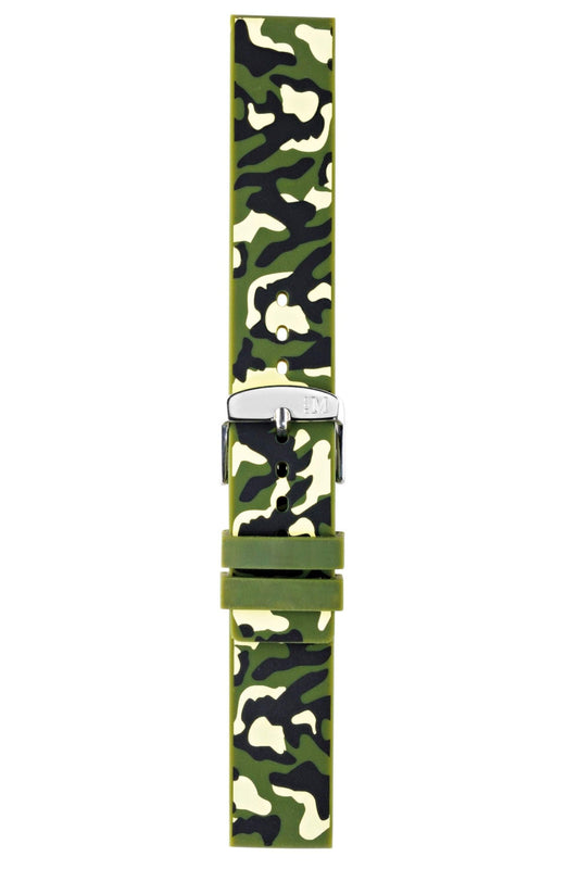 Pulso Camuflaje de Resina Verde Militar Casual de Hombre