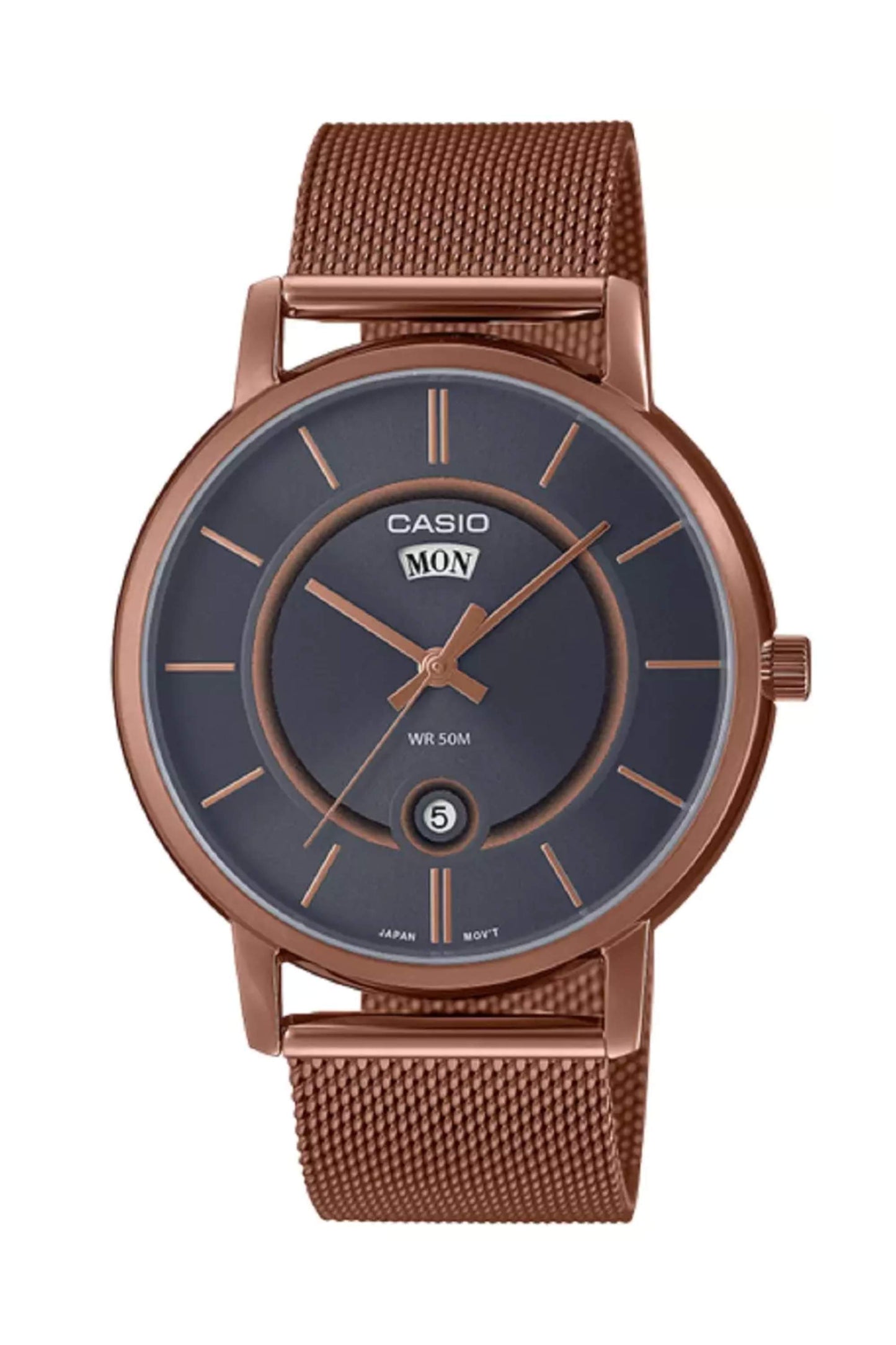 Reloj Análogo Minimalista Casual Dorado de Hombre