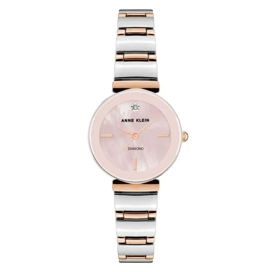 Reloj Análogo De Mujer Rosado, Plateado Y Oro Rosa