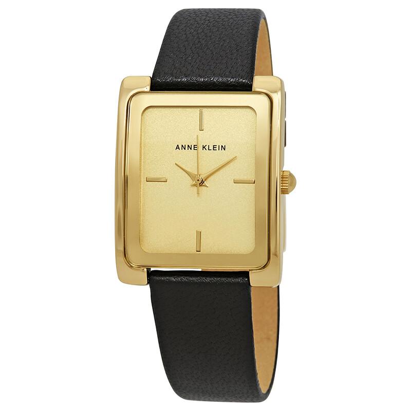 Reloj Dorado y Negro Análogo de Mujer