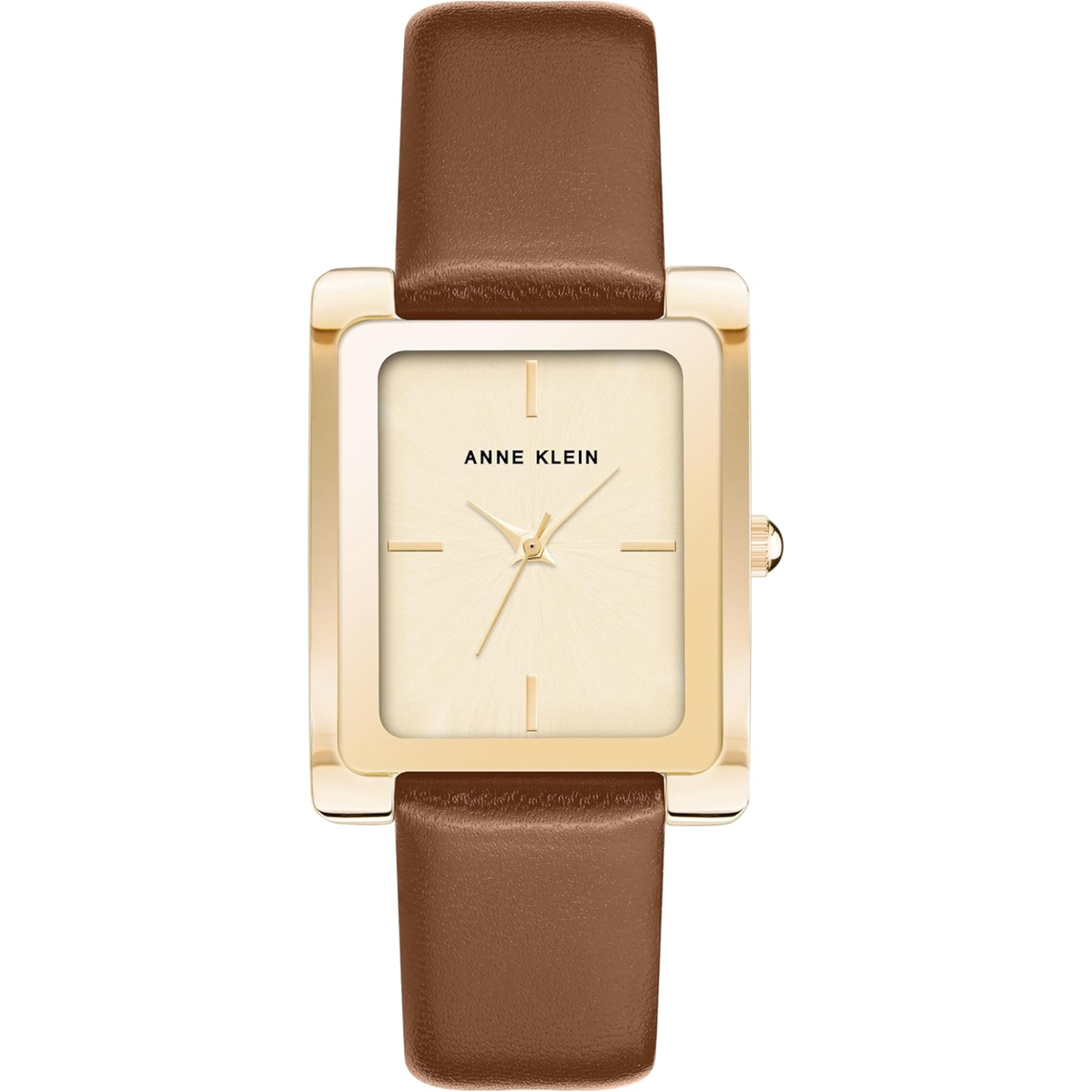 Reloj Análogo De Mujer Champán Y Dorado