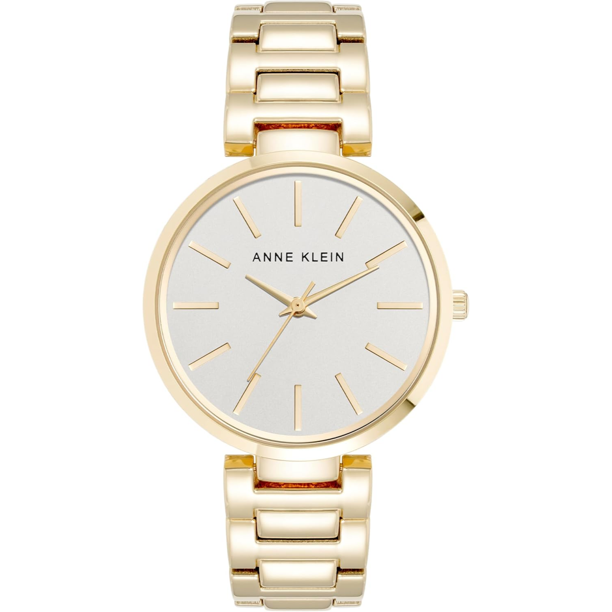 Reloj Dorado y Plateado Análogo de Mujer