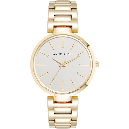Reloj Dorado y Plateado Análogo de Mujer