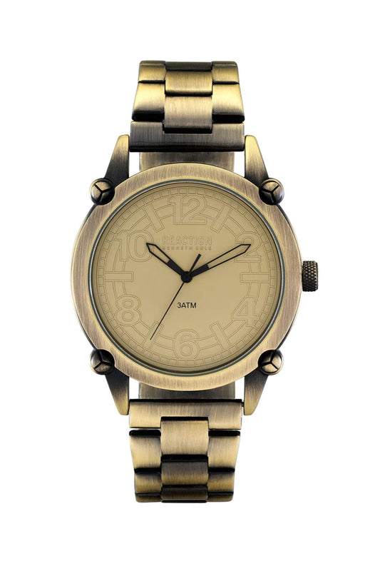 Reloj Análogo Metal Casual Dorado de Hombre