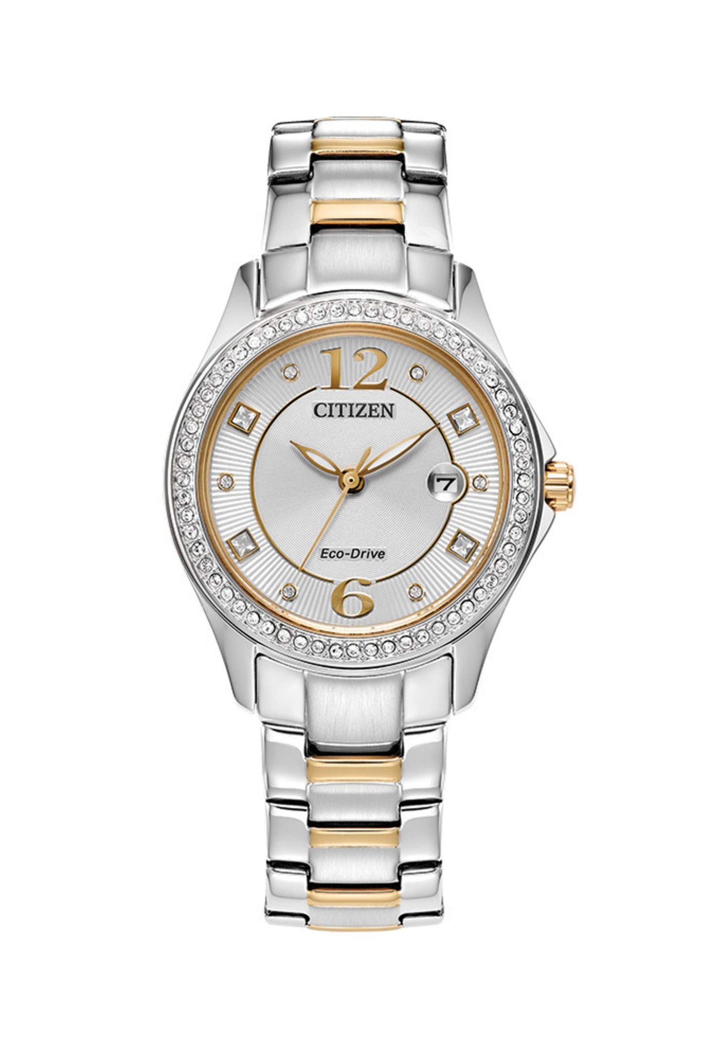 Reloj Análogo Eco Drive Crystal Casual de Mujer