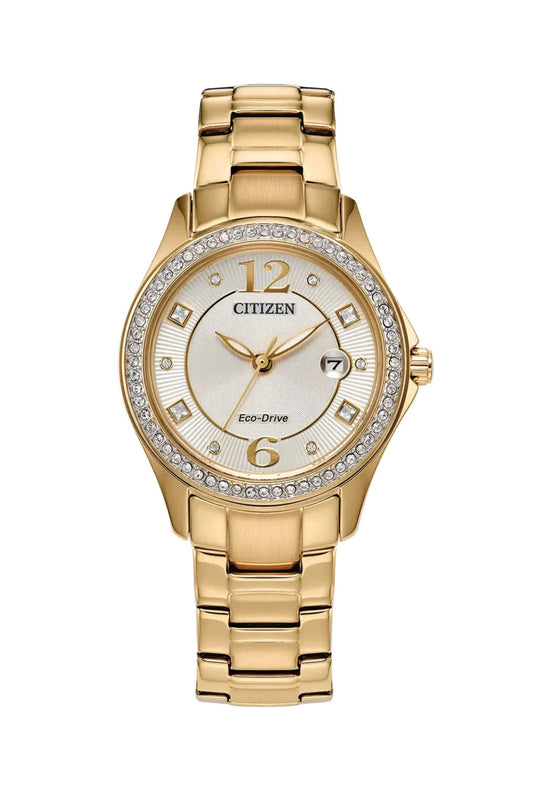 Reloj Análogo Eco Drive Crystal Casual de Mujer