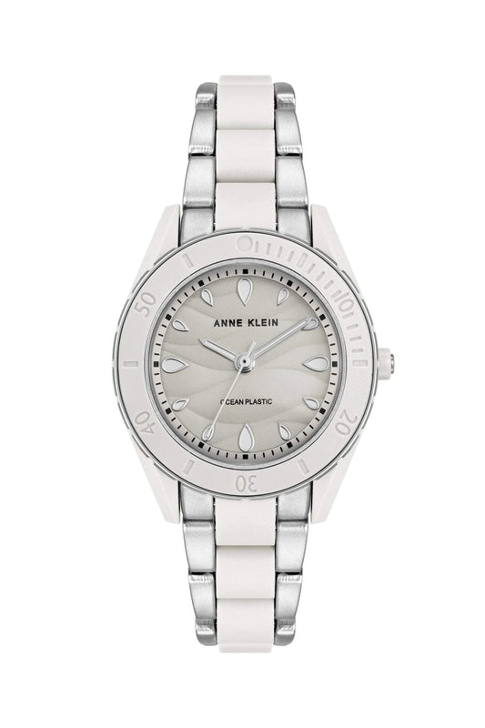 Reloj Análogo Consider-it Solar  Juvenil Plateado de Mujer