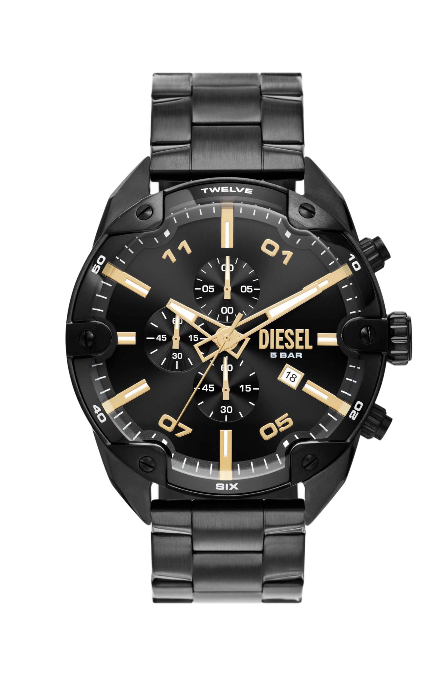 Reloj Análogo Scraper Casual Negro de Hombre