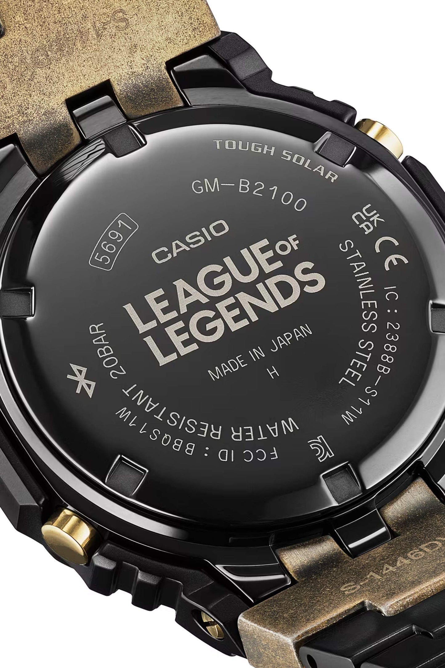 Reloj Análogo-Digital Full Metal League of Legends Casual Negro de Hombre