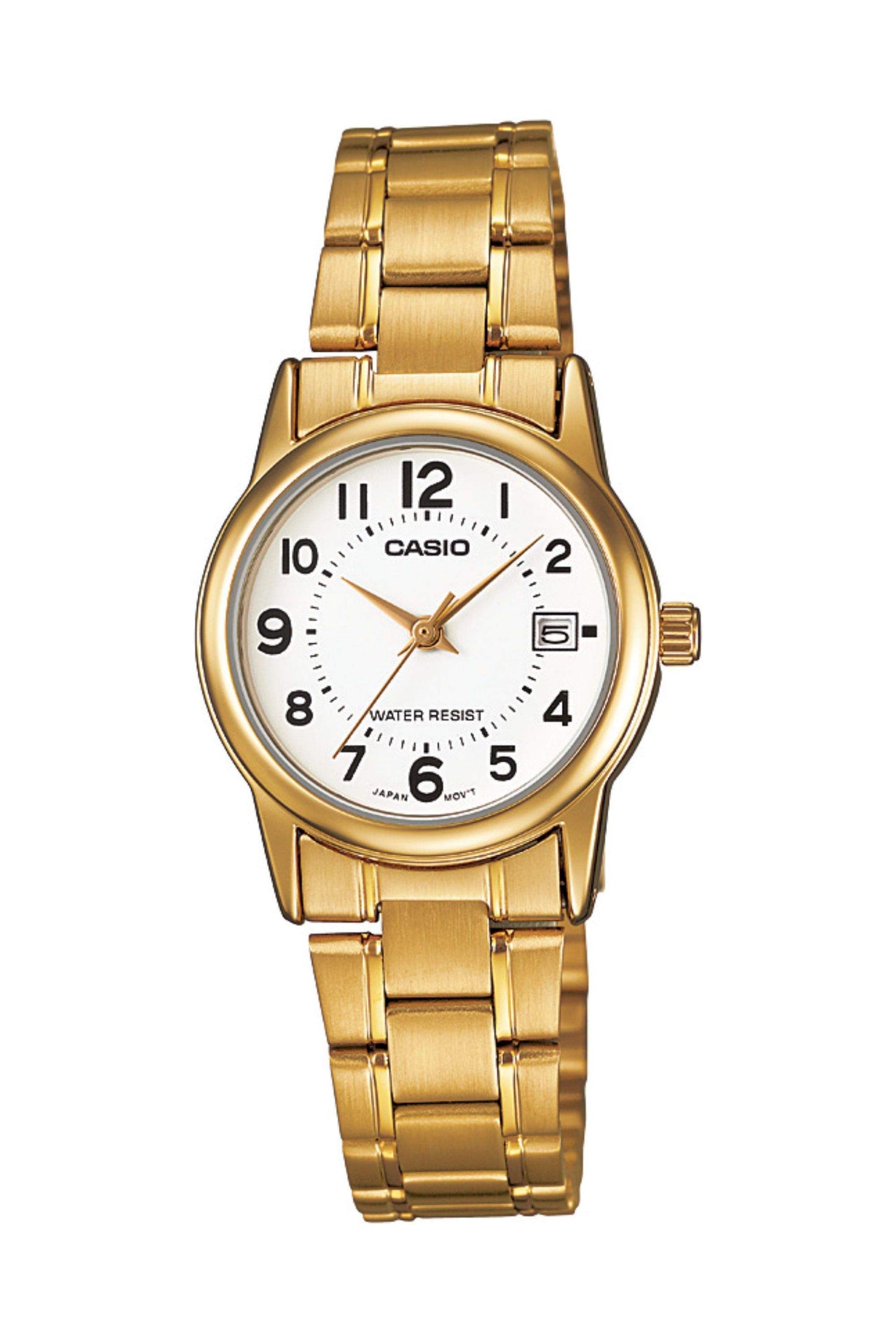 Reloj Análogo Estándar Casual Dorado de Mujer