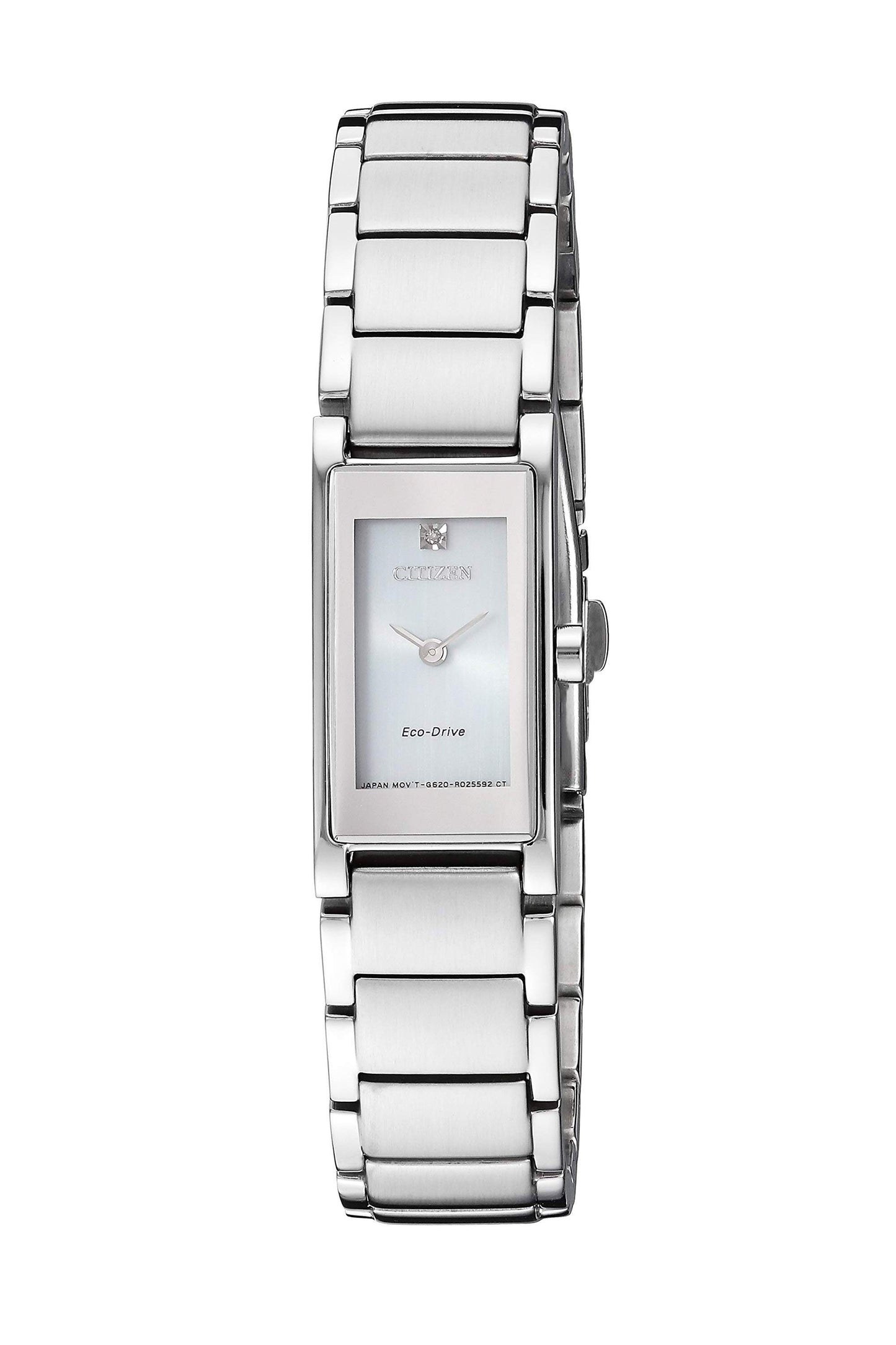 Reloj Análogo Eco Drive Rectangular Casual de Mujer