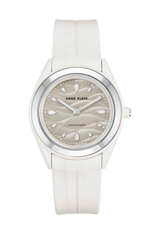 Reloj Análogo Consider-it Solar  Juvenil Plateado de Mujer