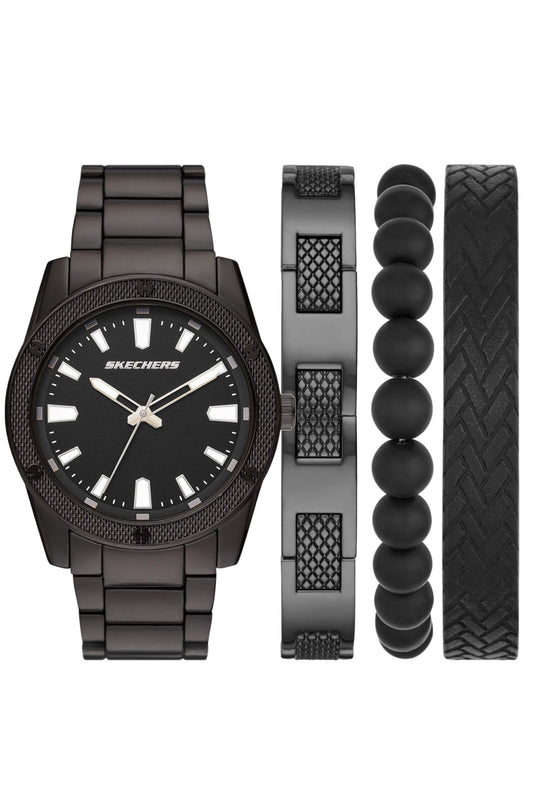 Reloj Análogo Gunmetal Casual Negro de Hombre