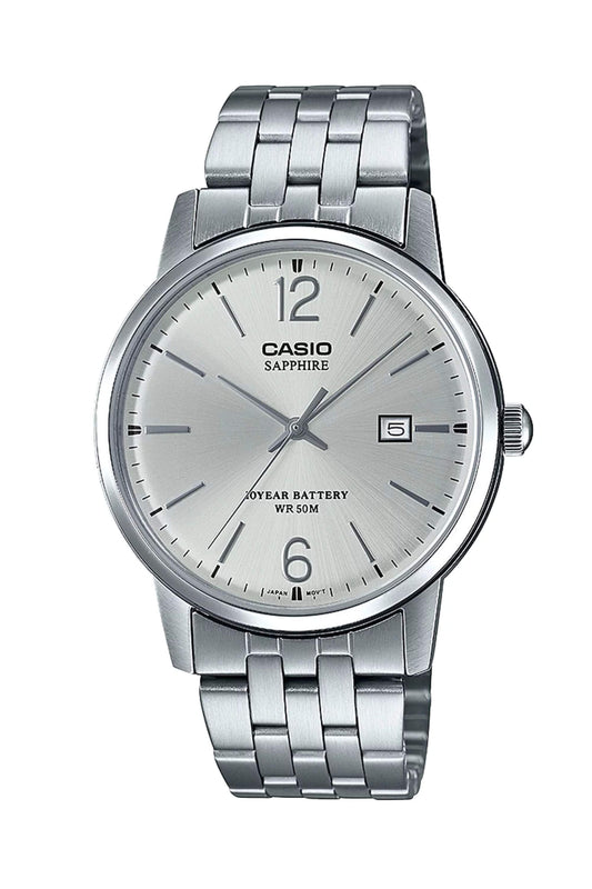 Reloj Análogo Sapphire Casual Plateado de Hombre