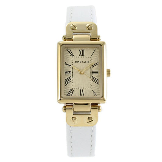 Reloj Dorado, Crema y Blanco Análogo de Mujer