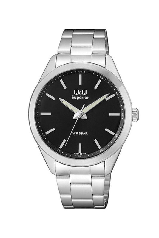 Reloj Análogo Casual Plateado de Hombre