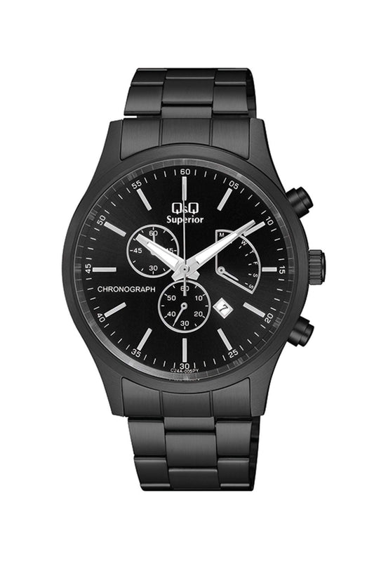 Reloj Análogo Deportivo Negro de Hombre