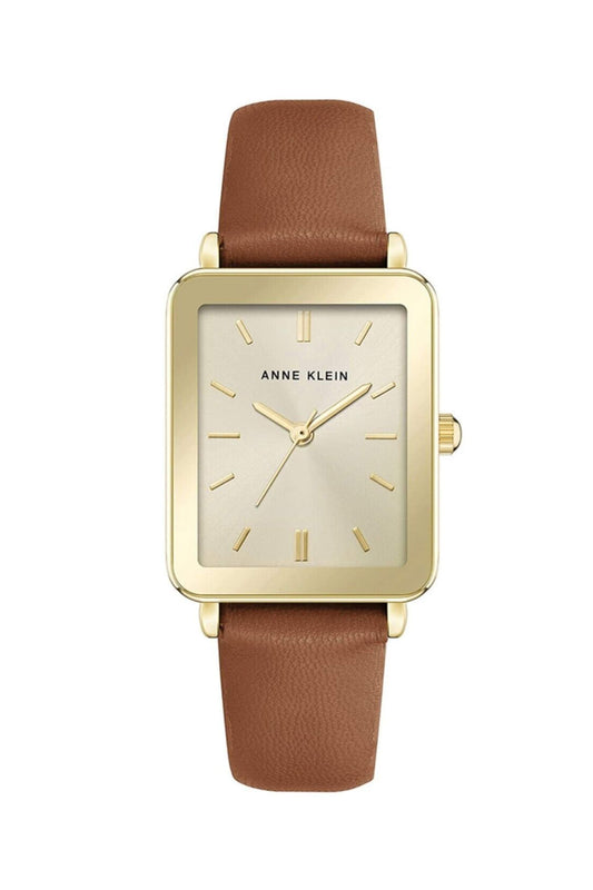 Reloj Análogo Rectangular  Vintage Dorado de Mujer