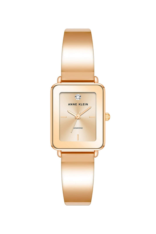 Reloj Análogo Rectangular  Luxury Rosado de Mujer