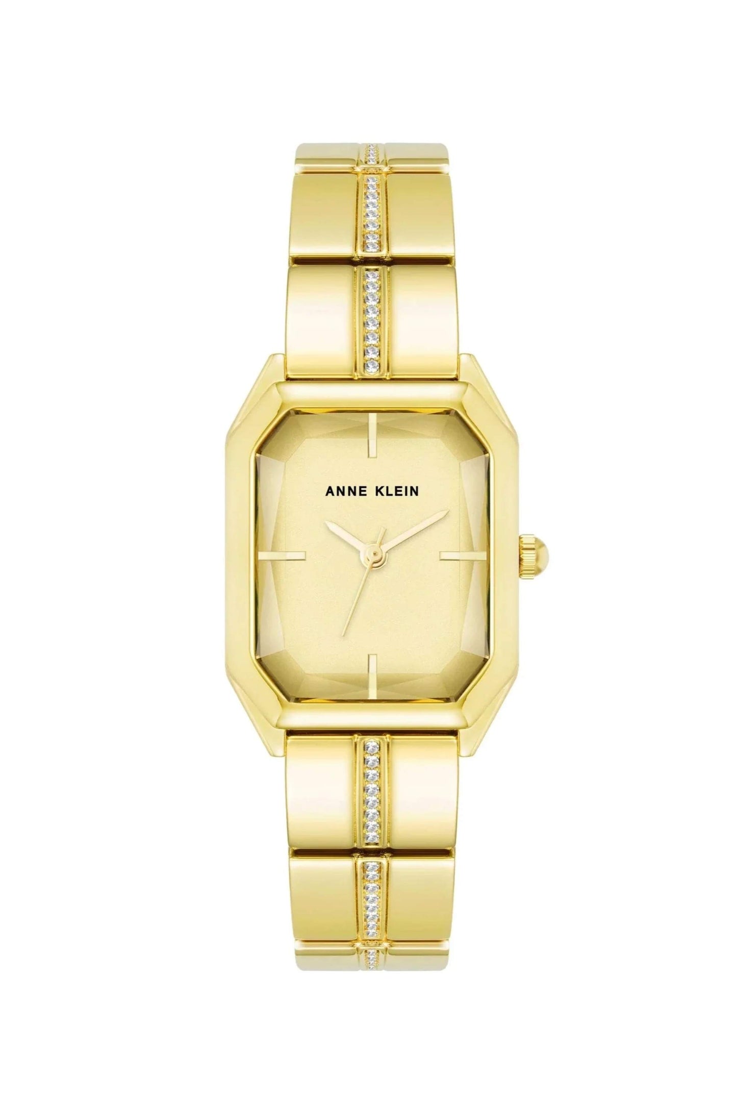 Reloj Análogo Rectangular  Ejecutivo Dorado de Mujer