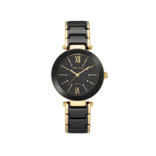 Reloj Análogo Luxury Negro de Mujer