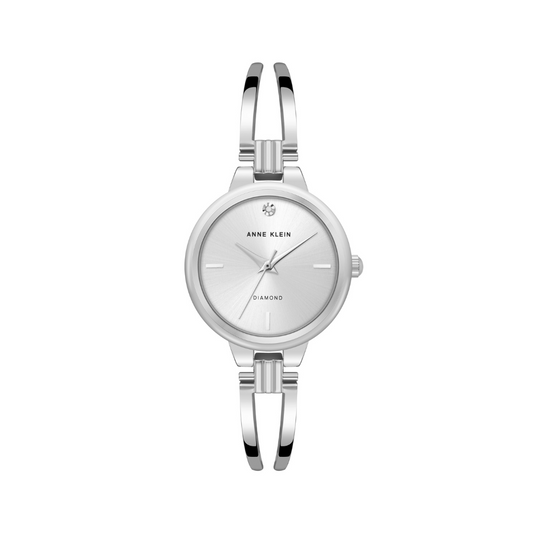 Reloj Análogo Luxury Plateado de Mujer