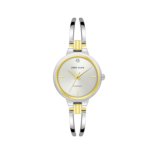 Reloj Análogo Luxury Plateado de Mujer