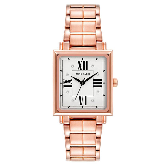 Reloj Análogo De Mujer Plateado Y Oro Rosa