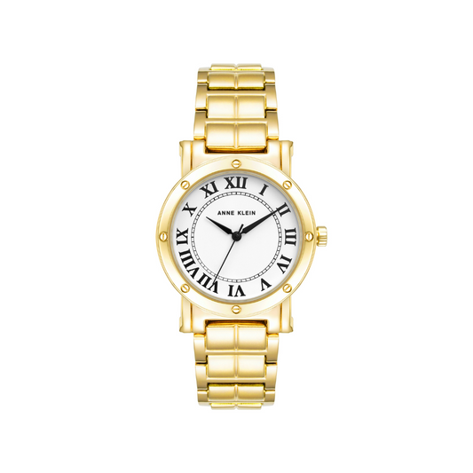 Reloj Análogo Luxury Dorado de Mujer