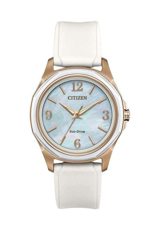 Reloj Análogo Eco Drive Madre Perla Casual de Mujer