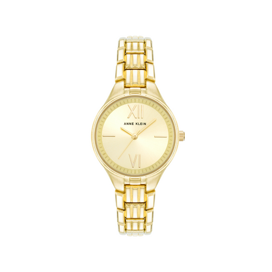 Reloj Análogo Luxury Champaña de Mujer