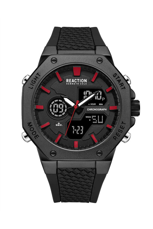 Reloj Análogo-Digital Metal Sport Negro de Hombre