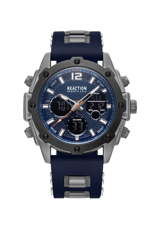 Reloj Análogo-Digital Gunmetal Sport Plateado de Hombre