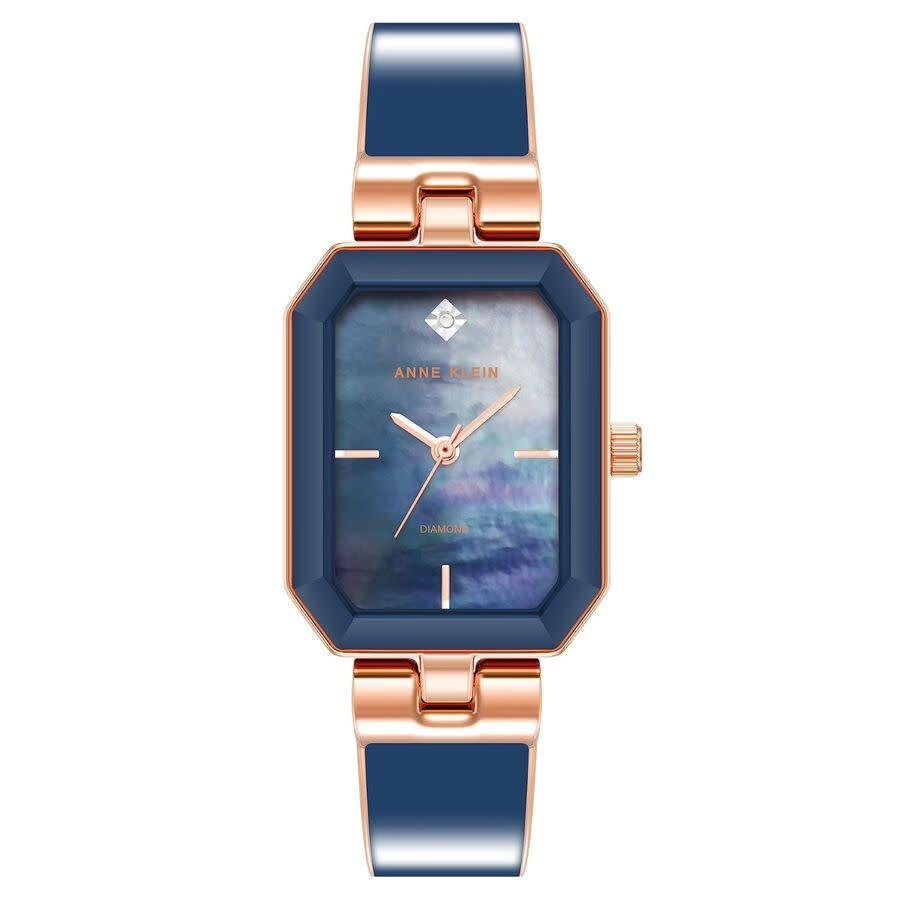 Reloj Oro Rosa y Azul Marino Análogo de Mujer