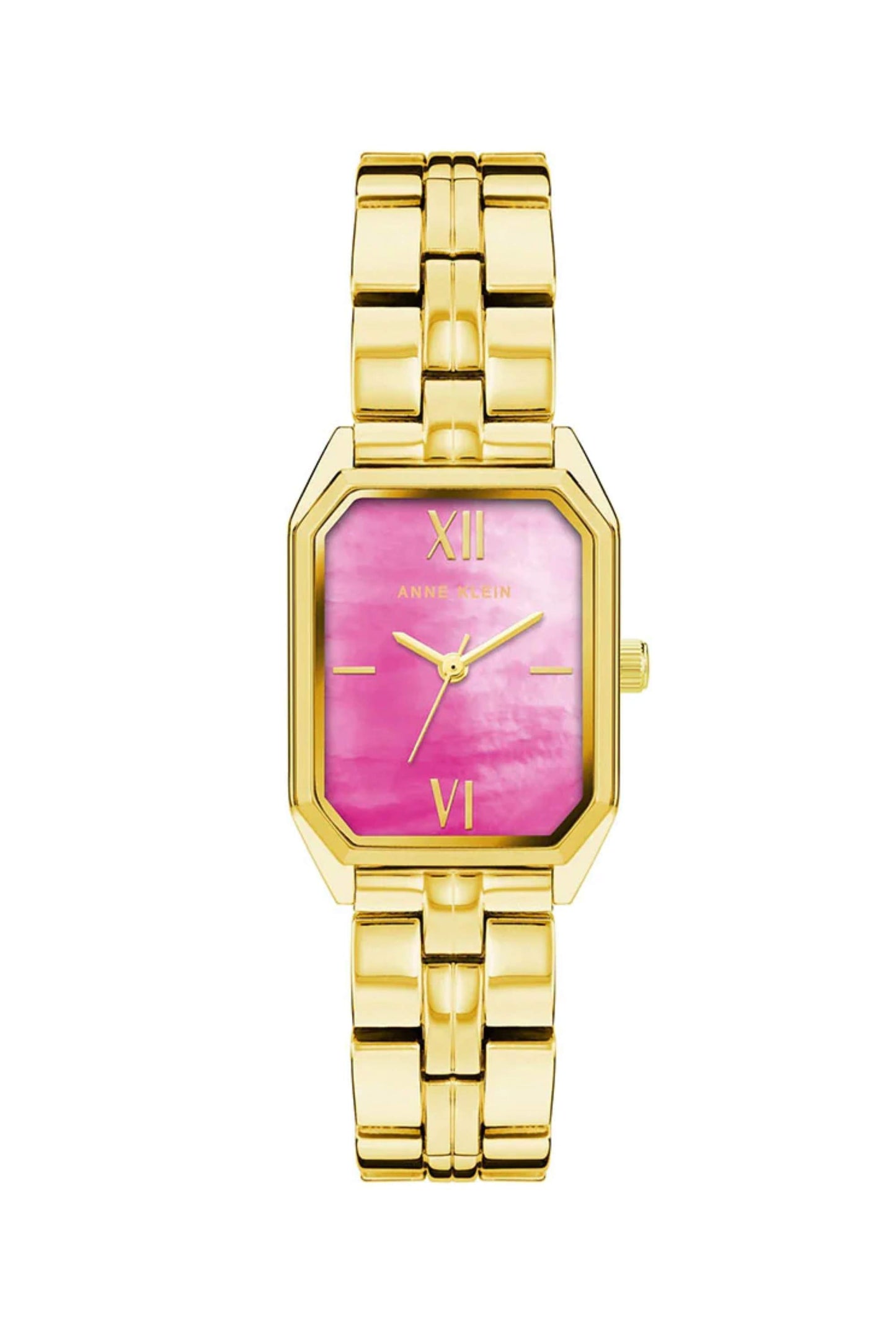 Reloj Análogo Rectangular  Sport Dorado de Mujer