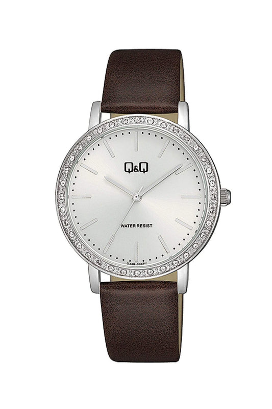 Reloj Análogo Casual Plateado de Mujer